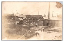 Auburn Indiana Train Wreck On The B&O PRR or NYC Frisco Boxcar Steam Loco RPPC picture