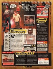 2005 Obscure/Yourself Fitness/Metal Slug 4 & 5 PS2 Print Ad/Poster Game Art picture