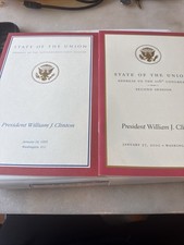 Official 1995 & 2000 State of the Union Address Program – President Bill Clinton picture