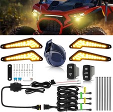 DREAMIZER UTV Turn Signal Kit with Horn, Plug and Play, Pre-Wired, UTV ATV Blink picture