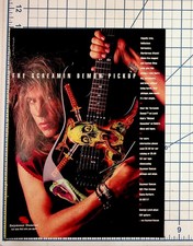 1991 Seymour Duncan Screamin Demon Pickup George Lynch ESP Guitar Ad picture
