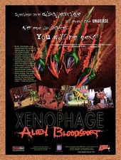 1996 Xenophage Alien Bloodsport PC Original Advertisement / Retro Promo v1 picture