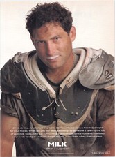 STEVE YOUNG 49ers Got Milk Football Milk Mustache 1995 Vintage Print Ad picture