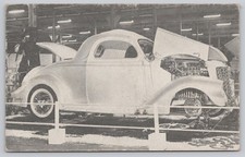 1936 Ford Coupe Custom Show Car 1959 Corvette Engine Photo Card picture
