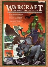 1996 WarCraft Adventures PC Original Advertisement / Retro Wall Art v1 picture