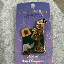WDW Limited Edition A Piece of Disney History Jungle Cruise Mickey Pin w/card picture
