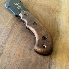 Walnut scales compatible with TOPS Tom Brown Tracker knife picture