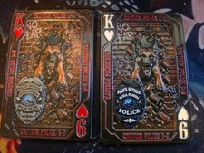 Ocala PD SET K-9 Unit Poker Card Challenge Coin 3.5
