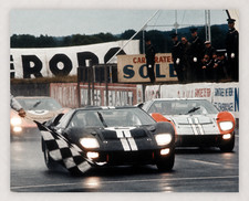 1966 LEMANS FORD WINS 1-2-3 FINISH  - 10X8 PHOTO REPRODUCTION PRINT picture