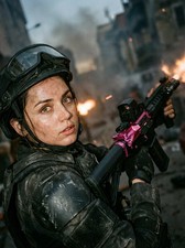 Ana De Armas Combat Gear Military Tactical Equipment Photo Print Reprint picture