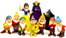 SNOW WHITE & THE SEVEN DWARFS Figure Play Set DISNEY PVC TOY Evil Queen OLD HAG picture
