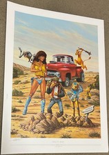 Signed Larry Elmore Original 1988 Release SnarfQuest Art Print ~ AD&D TSR RPG picture