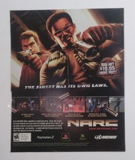 2005 Narc Vintage Video Game Print Ad Art PlayStation 2 Xbox Magazine Promo picture