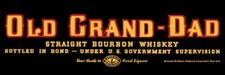 1936 Old Grand Dad Straight Bourbon Whiskey NEW Metal Sign: National Distillers picture