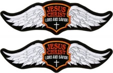 Jesus Wings Lord And Savior in God Christian Patch | 2PC  iron on sew on  6