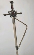 Vintage Spain Catholic Kings Tanto Monta Sword Scabbard Toledo Style 33
