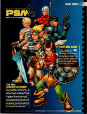 Original PSM PlayStation Print Vintage 2001 PS2 Gaming Art Promo Illustration picture