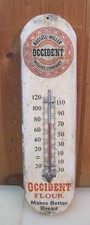 Antique 1910s Occident Flour Advertising Thermometer Russell Miller Milling Co  picture