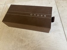 Cross Townsend Platinum Plated Rollerball Pen Diamond Pattern Luxury Box Set NIB picture