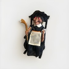 Vintage Gemmy Rocking Witch Granny Animatronic Halloween WORKS Lights & Sounds picture