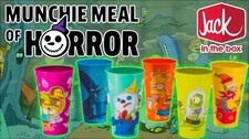 Jack In The Box Simpsons collectible Cup Set Of 6 picture