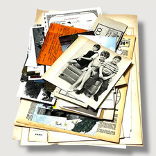 100+ piece Ephemera Lot 7 Collage Crafting Junk Journals Scrapbooking picture