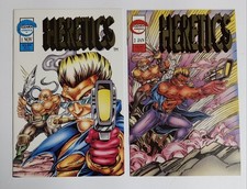 Heretics Comic Lot of 2 Issues #1-2 Iguana Comics Modern Age First Printing NM picture