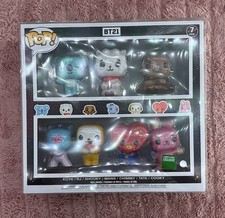 NEVER OPENED BTS Funko Pop BT21 7 Pack (BARNES & NOBLE EXCLUSIVE) +protector picture
