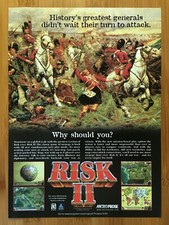 Risk II 2 PC 2000 Video Game Print Ad/Poster Official Authentic Big Box Art Rare picture