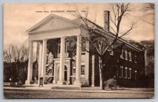 Town Hall. Woodstock, Vermont Postcard picture