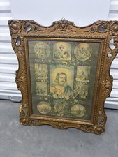 Life Of Christ Antique 1881 chromolithograph And Antique Frame picture