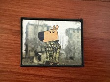 Russian Chill Guy Dog Meme - Military Patch picture