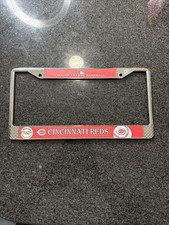 Cincinnati Reds MLB Chrome License Plate Frame Nos WINCRAFT 2004 picture