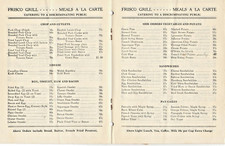 VTG LATE 1920s HALIFAX, NS RESTAURANT MENU FRISCO GRILL CHINESE/FISH/STEAKS  picture