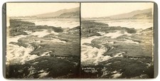 OREGON STEREOVIEW - Celilo Falls - Columbia River - Frank Patterson 1910s picture