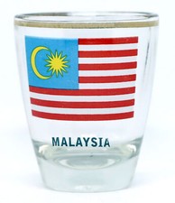 MALAYSIA FLAG SHOT GLASS SHOTGLASS picture