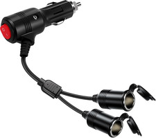 Cigarette Lighter Splitter , 12V Splitter,Dual Cigarette Lighter Adapters for Ca picture