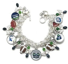 Seattle Seahawks NEW iTEM Premium Custom Made Charm Bracelet. . picture