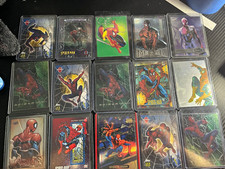 SkyBox Marvel 2002 Metal Universe Spider-Man 15 Card Lot Spider-Punk Toxin picture