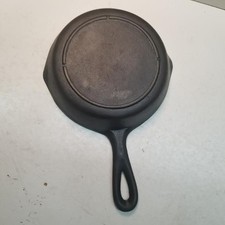 Vintage Restored Lodge Cast Iron Skillet No. 3 Three Notch...6 inches picture