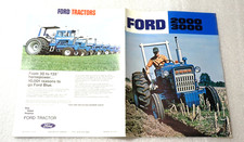 1970'S Ford 2000 3000 Tractor Original Color Sales Brochure MINT picture