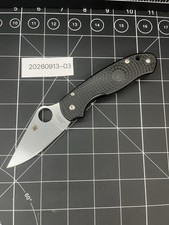 Spyderco Para 3 Lightweight Knife - Black READ DESCRIPTION EXCELLENT picture
