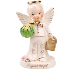 Vintage Napco August Boy Angel Figurine C1924 –1950s Japan Watermelon RARE picture