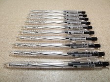 Thien Long TL-027 Retractable Ballpoint Pen 0.5mm tip Black Writing 10Pcs Chipy picture