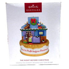2026 Hallmark Ornament Night Before Christmas Magic Light Sound and Motion picture