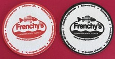 Clearwater Beach, FLORIDA 🍻 FRENCHY'S Seafood Saltwater Cafe 2 Beer Coasters - picture