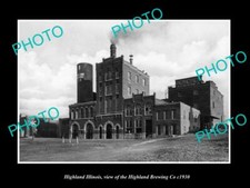 OLD 6 X 4 HISTORIC PHOTO OF HIGHLAND ILLINOIS, THE HIGHLAND BREWERY CO c1930 picture