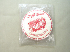 1940's 1950's San Francisco Cliff House Restaurant Coaster Set (10) Wax Bottom picture