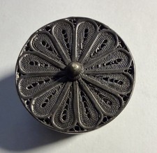 925 STERLING SILVER SPICE BOX SILVER BESAMIM FILIGREE picture
