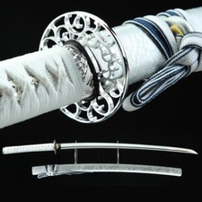 Handmade Japanese Katana Clay Tempered Hamon 1095 High Carbon Steel Sharp Swords picture